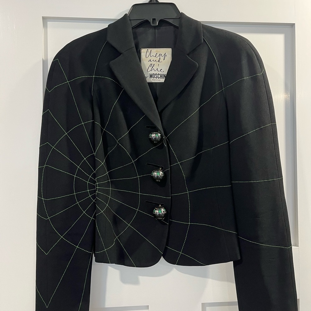 Moschino Cheap and Chic Black Directions Jacket